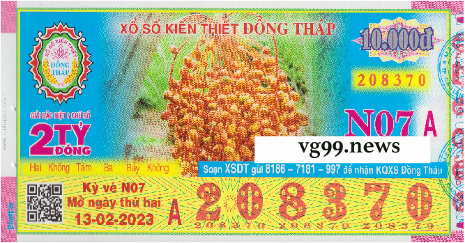 Một Số Hình Ảnh Vé Số Đồng Tháp