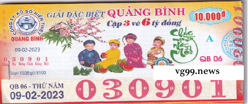 Ảnh vé số Quảng Bình