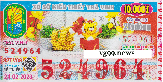 Hình ảnh vé số Tỉnh Trà Vinh gần đây