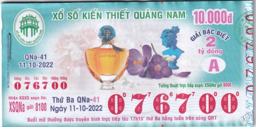 xổ số quảng nam chiều nay