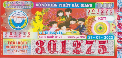 xổ số hậu giang ba đài